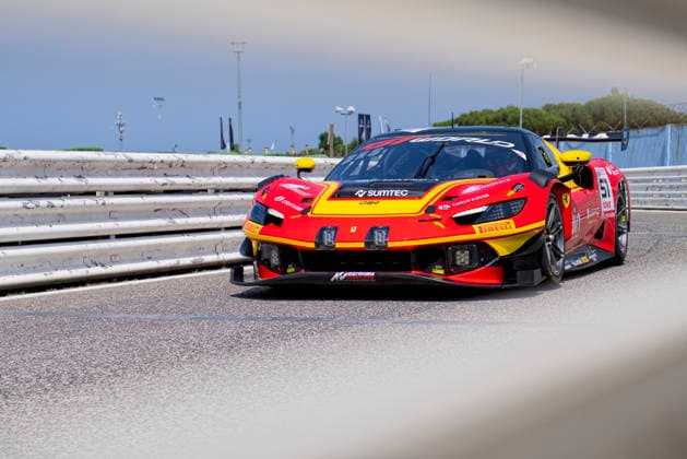 GT World Challenge Misano 2026 - Free Practice 1 Matias Zagazeta and Tommaso Mosca drive the ( 51) Ferrari 296 GT3 EVO of team AF Corse during the Free Practice 1 of the 5th round of the GT World Challenge Europe by AWS at Misano World Circuit - Marco Simoncelli in Misano, Italy, on July 17, 2026. Misano Italy Italy  Copyright: xFabioxPellicciax originalFilename:pelliccia-gtworldc260717_npAiv.jpg