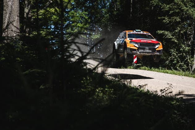 AUTO - WRC, Motorsport Rallye, WM - RALLY ESTONIA 2026 31 Mille JOHANSSON, Johan GRÖNVALL, SKODA Fabia RS, action during the 2026 Rally Estonia, 8th round of the 2026 WRC WORLD RALLY CAR CHAMPIONSHIP, from July 16 to 29, 2026 at Tartu, Estonia - TartuEstonia  Copyright: xNikosxKatikisx
