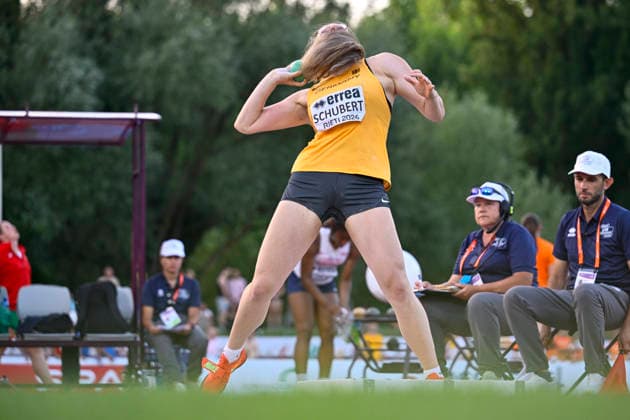 Pauline SCHUBERT (Germany, LV 90 Erzgebirge e.V., Kugelstoss) ITA, European Atheltics U18 Championships, Athletics, 16.07.2026, ITA, European Atheltics U18 Championships, Athletics, 16.07.2026, *** Pauline SCHUBERT, Germany, LV 90 Erzgebirge e.V., Shot Put, ITA, European Athletics U18 Championships, Athletics, July 16, 2026, ITA, European Athletics U18 Championships, Athletics, July 16, 2026, Copyright: xx