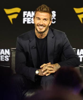 July 17, 2026, New York, New York, USA: Soccer legend David Beckham during Fanatics Fest at the Jacob Javitz Center on Friday, July 17, 2026; New York, New York, USA. New York USA - ZUMAs325 20260717_zsp_s325_006 Copyright: xJessxStilesx