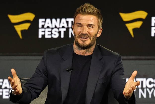 July 17, 2026, New York, New York, USA: Soccer legend David Beckham during Fanatics Fest at the Jacob Javitz Center on Friday, July 17, 2026; New York, New York, USA. NY: Fanatics Fest  - ZUMAs325 20260717_zsp_s325_056 Copyright: xJessxStilesx