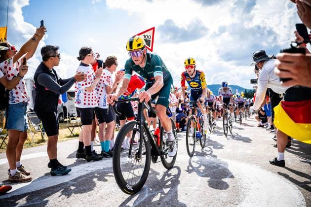 Tour de France 2026 Stage 13 BELFORT, FRANCE - JULY 17 : Pedersen Mads (DEN) of Lidl Trek during stage 13 of the 113rd edition of Tour de France an UCI World Tour 2.UWT cycling road race stage for Men Elite of 205 km with start in Dole and finish in Belfort on July 17, 2026 in Belfort, France, 17 07 2026 Belfort France  Copyright: xGvgx