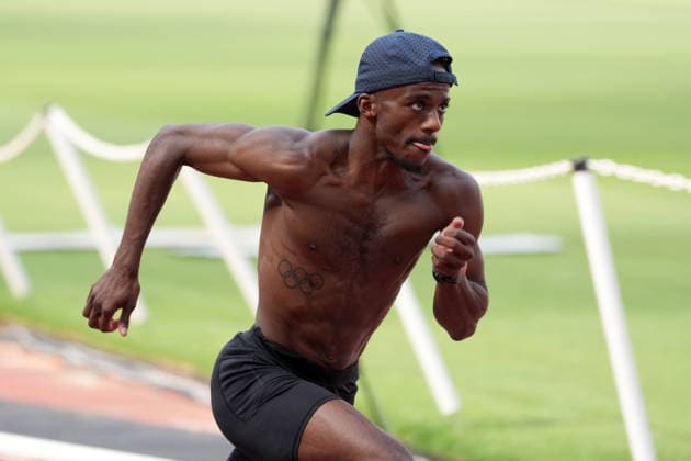Track and Field: London Athletics Meet Brandon Miller (USA) runs during training session ahead of the London Athletics Meet at London Stadium, Friday, July 17, 2026, in London, United Kingdom. London England United Kingdom EDITORIAL USE ONLY Copyright: xImagexofxSportx ImagexofxSportx iosphotos414889