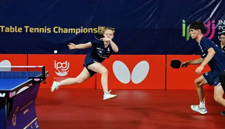 Leana Hochart - Antoine Noirault France Final Mixed U19 EYC-2026-1707-2013 2026 European Youth Table tennis, Tischtennis Championships in Multiusos de Gondomar in Gondomar, Portugal Leana Hochart - Antoine Noirault France, winner of the Mixed Final U19 on 17th of July 2026 at the European Youth Table Tennis Championships U15 and U19 in Gondomar, district of Porto, Portugal (Photo by Manfred Schillings) Gondomar Multiusos de Gondomar Portugal *** Leana Hochart and Antoine Noirault of France, Mixed U19 Final, EYC 2026, July 17, 2013, 2026 European Youth Table Tennis Championships at Multiusos de Gondomar in Gondomar, Portugal Leana Hochart and Antoine Noirault of France, winners of the U19 Mixed Final on July 17, 2026, at the European Youth Table Tennis Championships (U15 and U19) in Gondomar, in the district of Porto, Portugal. Photo by Manfred Schillings. Gondomar, Multiusos de Gondomar, Portugal
