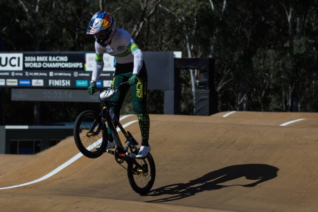 BMX WORLD CHAMPIONSHIPS, Saya Sakakibara of Australia competes during the BMX World Championships at Brisbane SX International BMX Centre in Brisbane, Saturday, July 18, 2026. ( NO ARCHIVING, EDITORIAL USE ONLY BRISBANE QUEENSLAND AUSTRALIA  Copyright: xRUSSELLxFREEMANx 20260718181552490225