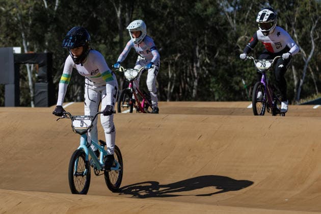 BMX WORLD CHAMPIONSHIPS, Teya Rufus of Australia in action during the BMX World Championships at Brisbane SX International BMX Centre in Brisbane, Saturday, July 18, 2026. ( NO ARCHIVING, EDITORIAL USE ONLY BRISBANE QUEENSLAND AUSTRALIA  Copyright: xRUSSELLxFREEMANx 20260718163356764735
