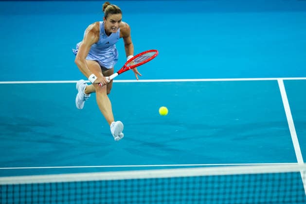 Vanda Pharmaceuticals Athens Open - Day 5 Fourth seed Maria Sakkari of Greece is in action during her quarterfinal match against Alycia Parks of the United States at the 2026 Vanda Pharmaceuticals Athens Open Women s tennis tournament at the Athens Olympic Tennis Centre in Athens, Greece. Athens Athens Greece  Copyright: xOwenxHammondx originalFilename:hammond-2026vand260717_nprRw.jpg