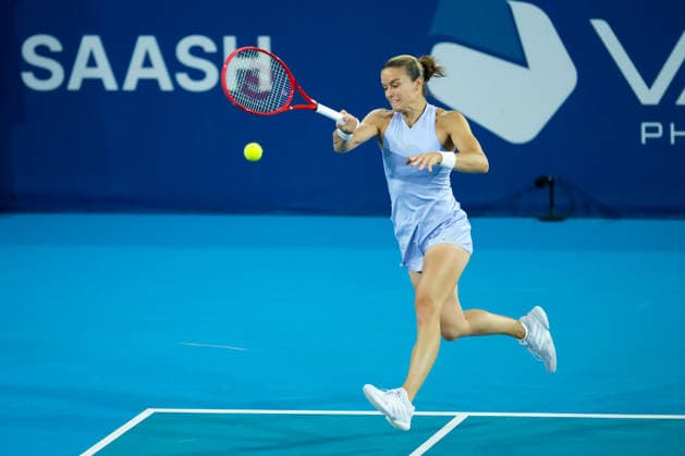 Vanda Pharmaceuticals Athens Open - Day 5 Fourth seed Maria Sakkari of Greece is in action during her quarterfinal match against Alycia Parks of the United States at the 2026 Vanda Pharmaceuticals Athens Open Women s tennis tournament at the Athens Olympic Tennis Centre in Athens, Greece. Athens Athens Greece  Copyright: xOwenxHammondx originalFilename:hammond-2026vand260717_npcC2.jpg