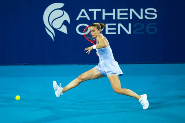 Vanda Pharmaceuticals Athens Open - Day 5 Fourth seed Maria Sakkari of Greece is in action during her quarterfinal match against Alycia Parks of the United States at the 2026 Vanda Pharmaceuticals Athens Open Women s tennis tournament at the Athens Olympic Tennis Centre in Athens, Greece. Athens Athens Greece  Copyright: xOwenxHammondx originalFilename:hammond-2026vand260717_npiTn.jpg