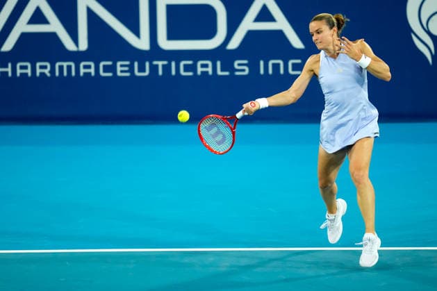Vanda Pharmaceuticals Athens Open - Day 5 Fourth seed Maria Sakkari of Greece is in action during her quarterfinal match against Alycia Parks of the United States at the 2026 Vanda Pharmaceuticals Athens Open Women s tennis tournament at the Athens Olympic Tennis Centre in Athens, Greece. Athens Athens Greece  Copyright: xOwenxHammondx originalFilename:hammond-2026vand260717_npG08.jpg