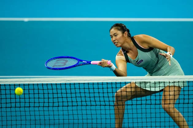 Vanda Pharmaceuticals Athens Open - Day 5 Hao-Ching Chan of Taiwan plays alongside partner Miyu Kato during their semi-final doubles match against Eudice Chong of Hong Kong and Katarzyna Piter of Poland at the 2026 Vanda Pharmaceuticals Athens Open Women s tennis tournament at the Athens Olympic Tennis Centre in Athens, Greece. Athens Athens Greece  Copyright: xOwenxHammondx originalFilename:hammond-2026vand260717_npQCJ.jpg