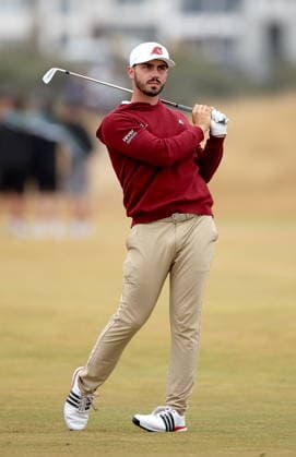 154th Open Golf Championships - Round 3 Jose Luis Ballester Barrio of Spain hits a shot from the fairway on the 2nd hole during Round 3 of the British Open Golf Championships at Royal Birkdale in Southport, Britain, 18 July 2026. SOUTHPORT UNITED KINGDOM  Copyright: xADAMxVAUGHANx