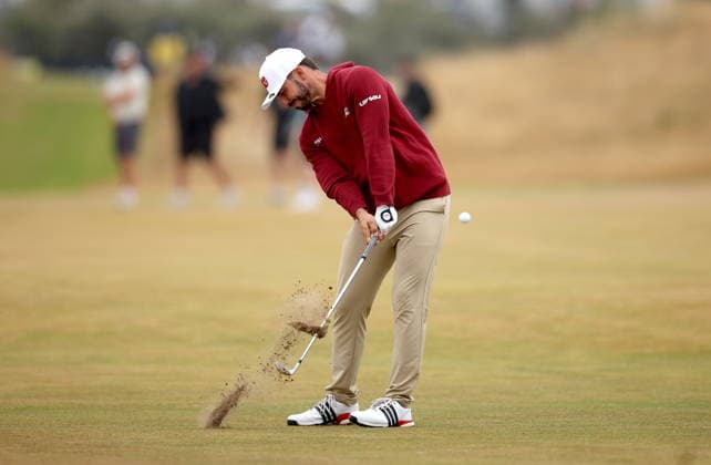 154th Open Golf Championships - Round 3 Jose Luis Ballester Barrio of Spain hits a shot from the fairway on the 2nd hole during Round 3 of the British Open Golf Championships at Royal Birkdale in Southport, Britain, 18 July 2026. SOUTHPORT UNITED KINGDOM  Copyright: xADAMxVAUGHANx