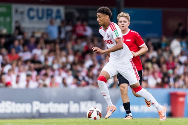 COLOGNE, GERMANY - JULY 18: Nilas Yacobi (1. FC Koeln, 42) controls the ball during the first friendly game of season 2026 27 between 1. FC Koeln vs FC Rheinsued Koeln at Suedstadion on July 18, 2026 in Cologne, Germany. North Rhine Westphalia Germany Copyright: xSteffiexWunderlx