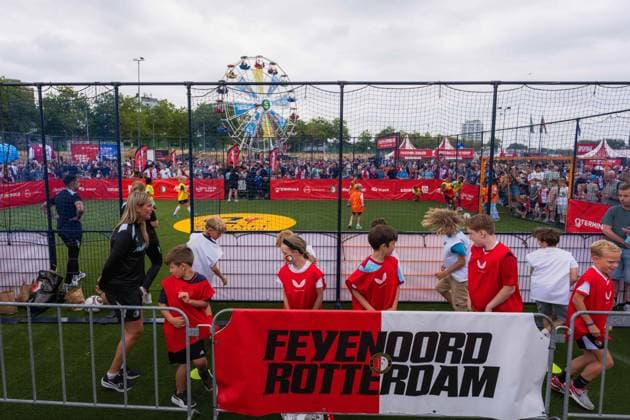 ROTTERDAM, 18-07-2026, Stadium Feijenoord de Kuip , Feyenoord Festival fan day , Season 2026 2027 , Picture shows Cruyff court Feyenoord festival 2026  x205086057x Copyright: