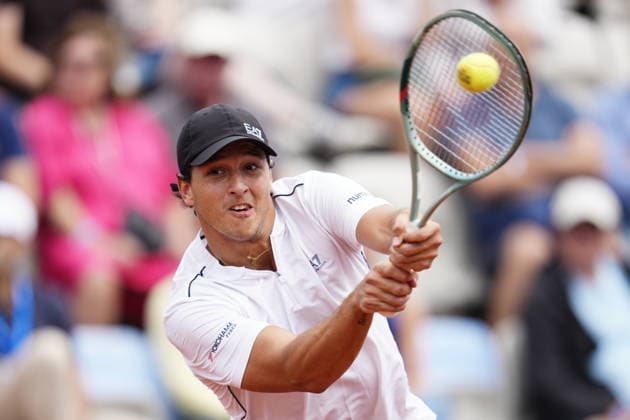 BASTAD, SWEDEN 20260718 Luciano Darderi during the men s semi-final at the Nordea Open tennis match in Bastad. BASTAD SWEDEN x9200x *** BASTAD, SWEDEN July 18, 2026 Luciano Darderi during the men s semifinal at the Nordea Open tennis tournament in Bastad BASTAD SWEDEN x9200x  Copyright: xBjörnxLarssonxRosvall TTx NORDEA OPEN TENNIS IN BASTAD