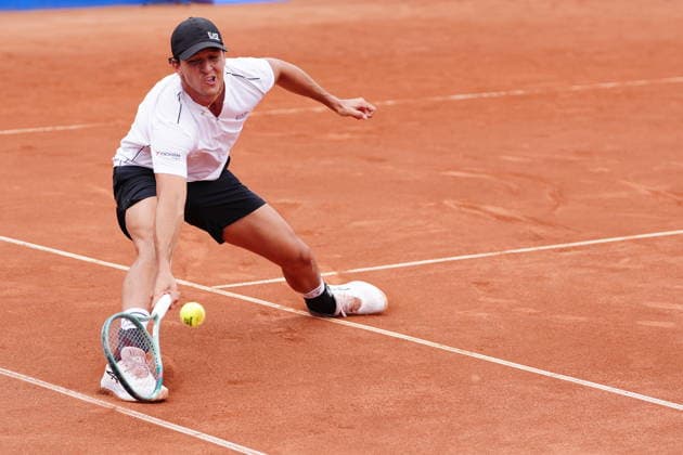 BASTAD, SWEDEN 20260718 Luciano Darderi during the men s semi-final at the Nordea Open tennis match in Bastad. BASTAD SWEDEN x9200x *** BASTAD, SWEDEN July 18, 2026 Luciano Darderi during the men s semifinal at the Nordea Open tennis tournament in Bastad BASTAD SWEDEN x9200x  Copyright: xBjörnxLarssonxRosvall TTx NORDEA OPEN TENNIS IN BASTAD