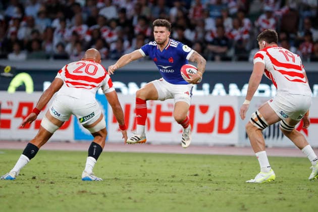 July 18, 2026, Tokyo, Japan: Matthieu Jalibert of France (15) in action during the Nations Championship 2026 between Japan and France at the National Stadium in Tokyo. France defeats Japan 42-15. Tokyo Japan - ZUMAm191 20260718_aap_m191_007 Copyright: xRodrigoxReyesxMarinx