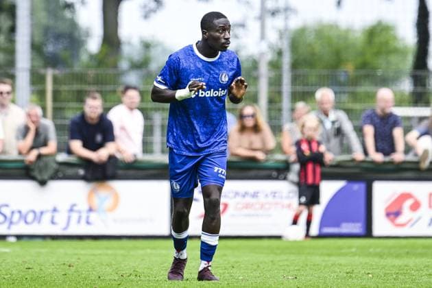 Gent s Mouhamed El Bachir Ngom pictured during a friendly game between KAA Gent and Dutch FC Twente, at the summer training camp of Belgian first division soccer team KAA Gent in De Lutte, Losser, the Netherlands on Saturday 18 July 2026, to prepare for the upcoming 2026-2027 season. TOM GOYVAERTS TomxGoyvaerts  x181411360x