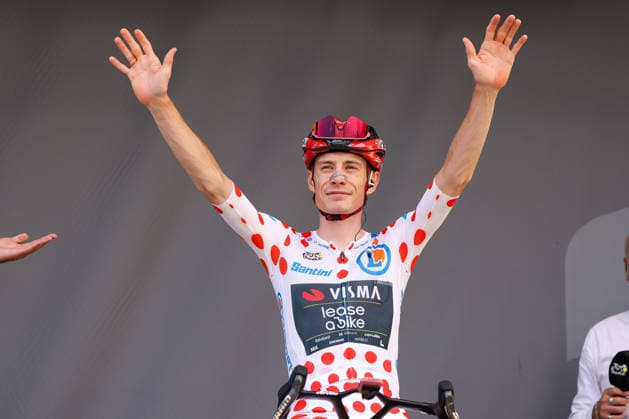 Sport Themen der Woche KW29 Sport Bilder des Tages Mulhouse, France JONAS VINGEGAARD (TEAM VISMA LEASE A BIKE) before the start of Stage 14 of the Tour de France 2026, from Mulhouse to Le Markstein Fellering, on July 18, 2026 in Mulhouse, France *** Mulhouse, France JONAS VINGEGAARD OF TEAM VISMA LEASE A BIKE before the start of Stage 14 of the 2026 Tour de France, from Mulhouse to Le Markstein Fellering, on July 18, 2026, in Mulhouse, France Copyright: HMBxMedia JoaquimxFerreira
