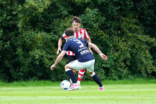 Friendly: Sparta Rotterdam v SV Meppen Delden - Mitchell van Bergen of Sparta Rotterdam during a friendly in preparation of the 2026 2027 season. The match is set between Sparta Rotterdam and SV Meppen at Aparthotel Delden on 18 July 2026 in Delden, The Netherlands. (Hero Images Carlo Bruil) Copyright: xCarloxBruilx