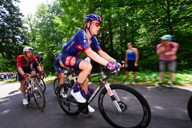 Tour de France 2026 Stage 14 LE MARKSTEIN, FRANCE - JULY 18 : Van Den Berg Julius (NED) of Team Picnic PostNL in action during stage 14 of the 113rd edition of Tour de France an UCI World Tour 2.UWT cycling road race stage for Men Elite of 155 km with start in Mulhouse and finish in Le Markstein on July 18, 2026 in Le Markstein, France, 18 07 2026 Le Markstein France  Copyright: xPaponxBernardx