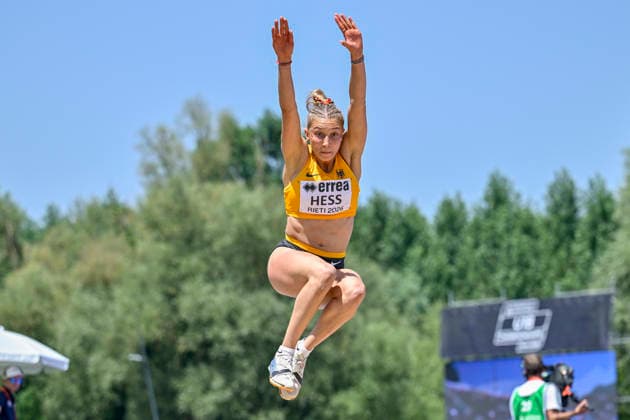 Teresie HESS (Germany, SG Schorndorf 1846, Weitsprung) ITA, European Atheltics U18 Championships, Athletics, 18.07.2026, ITA, European Atheltics U18 Championships, Athletics, 18.07.2026, *** Teresie HESS, Germany, SG Schorndorf 1846, Long Jump, ITA, European Athletics U18 Championships, Athletics, July 18, 2026, ITA, European Athletics U18 Championships, Athletics, July 18, 2026, Copyright: xx