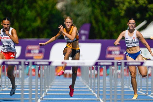 Thalia RABE (Germany, TV Gladbeck 1912, 110m Huerden) ITA, European Atheltics U18 Championships, Athletics, 18.07.2026, ITA, European Atheltics U18 Championships, Athletics, 18.07.2026, *** Thalia RABE, Germany, TV Gladbeck 1912, 110m Hurdles, ITA, European Athletics U18 Championships, Athletics, July 18, 2026, ITA, European Athletics U18 Championships, Athletics, July 18, 2026, Copyright: xEibnerxPressefoto JanxPapenfussx EP_JPS