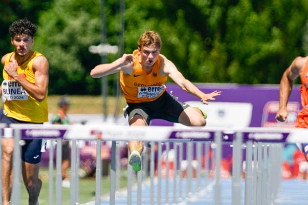 Jakob WINDMUELLER (Germany, SC Frankfurt (Oder), 110m Huerden) ITA, European Atheltics U18 Championships, Athletics, 18.07.2026, ITA, European Atheltics U18 Championships, Athletics, 18.07.2026, *** Jakob WINDMUELLER, Germany, SC Frankfurt Oder, 110m Hurdles, ITA, European Athletics U18 Championships, Track and Field, July 18, 2026, ITA, European Athletics U18 Championships, Track and Field, July 18, 2026, Copyright: xx