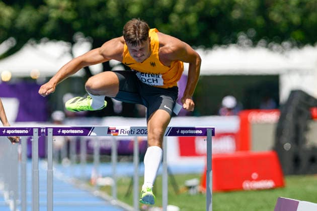 Luca KOCH (Germany, LAC Erdgas Chemnitz e.V., 110m Huerden) ITA, European Atheltics U18 Championships, Athletics, 18.07.2026, ITA, European Atheltics U18 Championships, Athletics, 18.07.2026, *** Luca KOCH, Germany, LAC Erdgas Chemnitz e.V., 110m Hurdles, ITA, European Athletics U18 Championships, Athletics, July 18, 2026, ITA, European Athletics U18 Championships, Athletics, July 18, 2026, Copyright: xx
