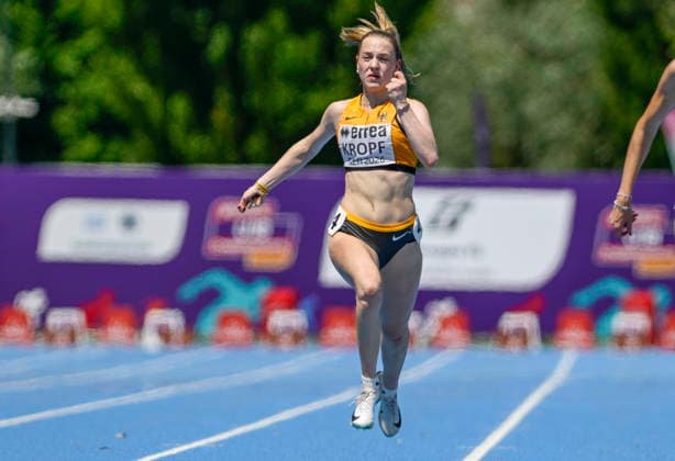Sanja KROPF (Germany, TSV Burghaslach, 200m) ITA, European Atheltics U18 Championships, Athletics, 18.07.2026, ITA, European Atheltics U18 Championships, Athletics, 18.07.2026, *** Sanja KROPF, Germany, TSV Burghaslach, 200m, ITA, European Athletics U18 Championships, Athletics, July 18, 2026, ITA, European Athletics U18 Championships, Athletics, July 18, 2026, Copyright: xx