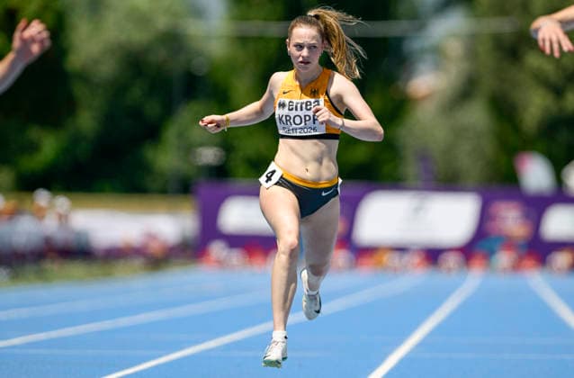 Sanja KROPF (Germany, TSV Burghaslach, 200m) ITA, European Atheltics U18 Championships, Athletics, 18.07.2026, ITA, European Atheltics U18 Championships, Athletics, 18.07.2026, *** Sanja KROPF, Germany, TSV Burghaslach, 200m, ITA, European Athletics U18 Championships, Athletics, July 18, 2026, ITA, European Athletics U18 Championships, Athletics, July 18, 2026, Copyright: xx