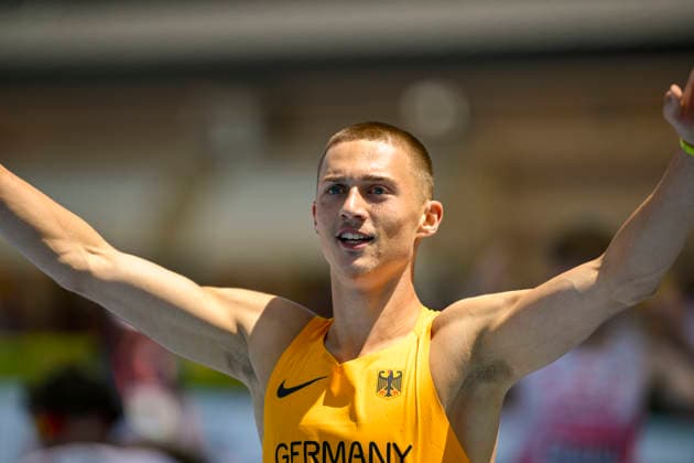 Timur ILIK (Germany, LAC Quelle Fuerth, 200m) ITA, European Atheltics U18 Championships, Athletics, 18.07.2026, ITA, European Atheltics U18 Championships, Athletics, 18.07.2026, *** Timur ILIK Germany, LAC Quelle Fürth, 200m ITA, European Athletics U18 Championships, Track and Field, July 18, 2026, ITA, European Athletics U18 Championships, Track and Field, July 18, 2026, Copyright: xx
