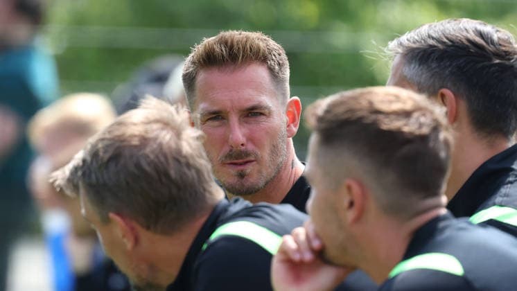 VfL vs Verl, Testspiel Wolfsburg, 18.07.2026, Fußball, Herren, Saison 2026 2027, 2. BL, VfL Wolfsburg vs SC Verl, Testspiel, Cheftrainer Tobias Strobl (VfL Wolfsburg) Niedersachsen Deutschland *** VfL vs. Verl, Friendly Match, Wolfsburg, July 18, 2026, Soccer, Men s, 2026–2027 Season, 2. Bundesliga, VfL Wolfsburg vs. SC Verl, Friendly Match, Head Coach Tobias Strobl, VfL Wolfsburg, Lower Saxony, Germany