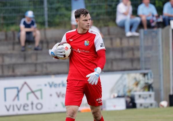CFC vs Greuther Fürth U23 18.07.2026 Chemnitz, Stadion an der Irkutsker Straße, Fussball, Regionalliga Nordost, , Testspiel , CFC, CFC vs Greuther Fürth U23 CFC- Torhüter David Richter Chemnitz Sachsen BRD *** CFC vs. Greuther Fürth U23, July 18, 2026, Chemnitz, Stadion an der Irkutsker Straße, Sports, Soccer, Northeast Regional League, , Friendly Match, CFC, CFC vs. Greuther Fürth U23, CFC Goalkeeper David Richter, Chemnitz, Saxony, Germany