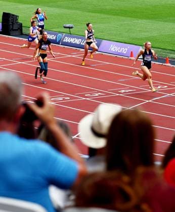 Orla Comerford wins the 100m Para Womens. The London Athletics Meet, Wanda Diamond League, London Stadium, London, UK - 18 Jul 2026London London Stadium United Kingdom  Copyright: xJamesxMarsh Shutterstockx 16996766g