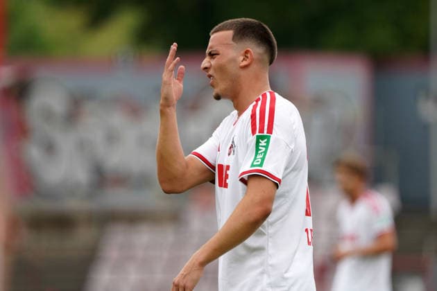 18 .07.2026, Fussball, Köln, Testspiel, Freundschaftsspiel, FC Rheinsüd Köln vs 1.FC Köln, südstadion Köln, Said El Mala 1.FC Köln, Aktion, Einzelbild *** July 18, 2026, Soccer, Cologne, Exhibition Match, Friendly Match, FC Rheinsüd Köln vs. 1. FC Köln, Südstadion Cologne, Said El Mala (1. FC Köln), Action, Still Image
