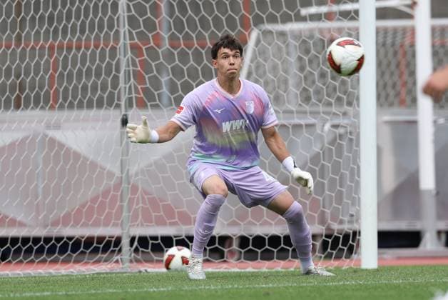 Torwartaktion von Tom Wisbereit 48 (FC Augsburg), FC Augsburg vs. BFV-Schwaben-Auswahl, Fussball, 1. Bundesliga, Testspiel, Saison 2026 27, 18.07.2026 Augsburg Bayern Deutschland *** Goalkeeper save by Tom Wisbereit 48, FC Augsburg, FC Augsburg vs. BFV Schwaben Select, Soccer, Bundesliga 1, Friendly Match, 2026–27 Season, July 18, 2026, Augsburg, Bavaria, Germany Copyright: xkolbert-press ChristianxKolbertx
