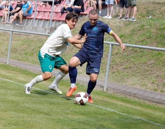 CFC vs Greuther Fürth U23 18.07.2026 Chemnitz, Stadion an der Irkutsker Straße, Fussball, Regionalliga Nordost, , Testspiel , CFC, CFC vs Greuther Fürth U23 vlnr: Lorenz Rachinger und Andreas Geipl Chemnitz Sachsen BRD *** CFC vs. Greuther Fürth U23, July 18, 2026, Chemnitz, Stadion an der Irkutsker Straße, Sports, Soccer, Northeast Regional League, , Friendly Match, CFC, CFC vs. Greuther Fürth U23 (from left to right: Lorenz Rachinger and Andreas Geipl), Chemnitz, Saxony, Germany