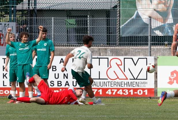 CFC vs Greuther Fürth U23 18.07.2026 Chemnitz, Stadion an der Irkutsker Straße, Fussball, Regionalliga Nordost, , Testspiel , CFC, CFC vs Greuther Fürth U23 Tor für Greuther Fürth Chemnitz Sachsen BRD *** CFC vs. Greuther Fürth U23, July 18, 2026, Chemnitz, Stadion an der Irkutsker Straße, Sports, Soccer, Northeast Regional League, , Friendly Match, CFC, CFC vs. Greuther Fürth U23, Goal for Greuther Fürth, Chemnitz, Saxony, Germany