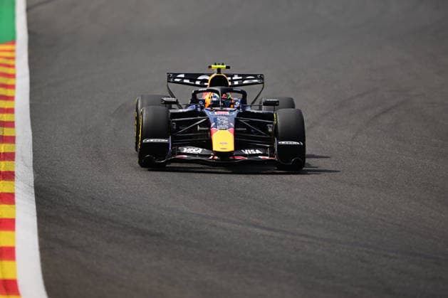 F1 Grand Prix of Belgium - Qualifying Isack Hadjar of Red Bull Racing drives during qualifying for the Belgian Grand Prix at the Spa-Francorchamps Circuit in Stavelot, Belgium. Stavelot Wallonia Belgium  Copyright: xAndreaxDiodatox originalFilename:diodato-belgiang260718_npaiC.jpg