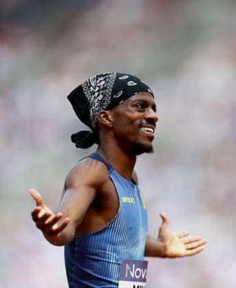 Brandon Miller of USA celebrates winning the 800m Men. The London Athletics Meet, Wanda Diamond League, London Stadium, London, UK - 18 Jul 2026London London Stadium United Kingdom  Copyright: xJamesxMarsh Shutterstockx 16996766t