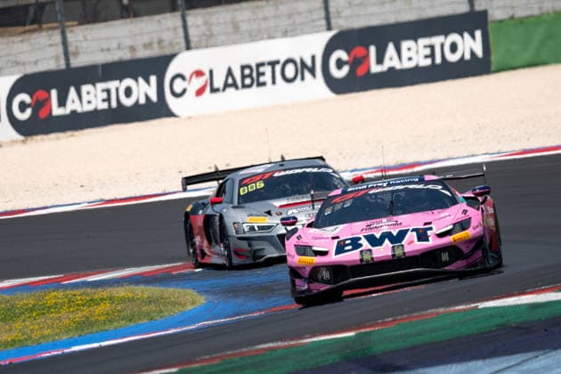 IPA86779771 - Matteo CAIROLI and Konsta LAPPALAINEN driving the ( 14) Ferrari 296 GT3 EVO for Emil Frey Racing during Round 5 of the GT World Challenge at Misano, Italy, on July 18, 2026  Copyright: xLucaxRossini IPAxSportx xx 86779771