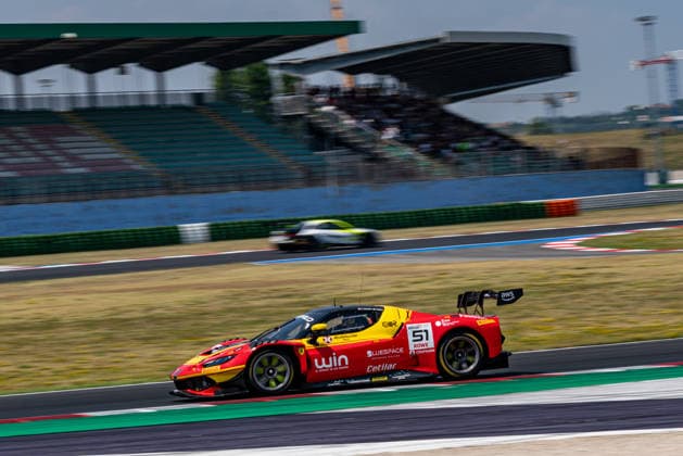 IPA86779772 - Matias ZAGAZETA and Tommaso MOSCA driving the ( 51) Ferrari 296 GT3 EVO for Team AF Corse during Round 5 of the GT World Challenge at Misano, Italy, on July 18, 2026  Copyright: xLucaxRossini IPAxSportx xx 86779772
