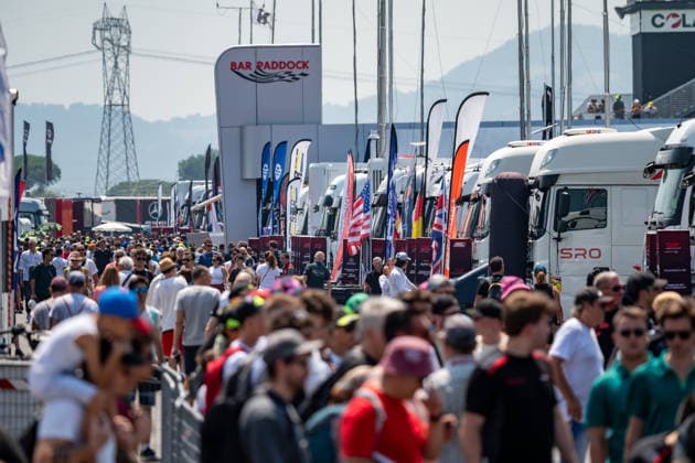 IPA86779778 - Fans in the paddock during the Misano - Round 5 GT World Challenge race in Misano, Italy, July 18, 2026  Copyright: xLucaxRossini IPAxSportx xx 86779778