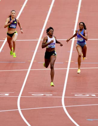 Marileidy Paulino of Dominican Republic wins the 400m Women. The London Athletics Meet, Wanda Diamond League, London Stadium, London, UK - 18 Jul 2026London London Stadium United Kingdom  Copyright: xJamesxMarsh Shutterstockx 16996766ag