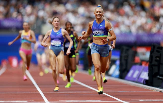 Jessica Hull of Australia wins the 3000m Women. The London Athletics Meet, Wanda Diamond League, London Stadium, London, UK - 18 Jul 2026London London Stadium United Kingdom  Copyright: xJamesxMarsh Shutterstockx 16996766ai