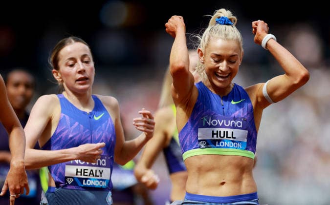 Jessica Hull of Australia wins the 3000m Women. The London Athletics Meet, Wanda Diamond League, London Stadium, London, UK - 18 Jul 2026London London Stadium United Kingdom  Copyright: xJamesxMarsh Shutterstockx 16996766aj