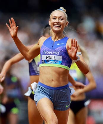 Jessica Hull of Australia wins the 3000m Women. The London Athletics Meet, Wanda Diamond League, London Stadium, London, UK - 18 Jul 2026London London Stadium United Kingdom  Copyright: xJamesxMarsh Shutterstockx 16996766ap