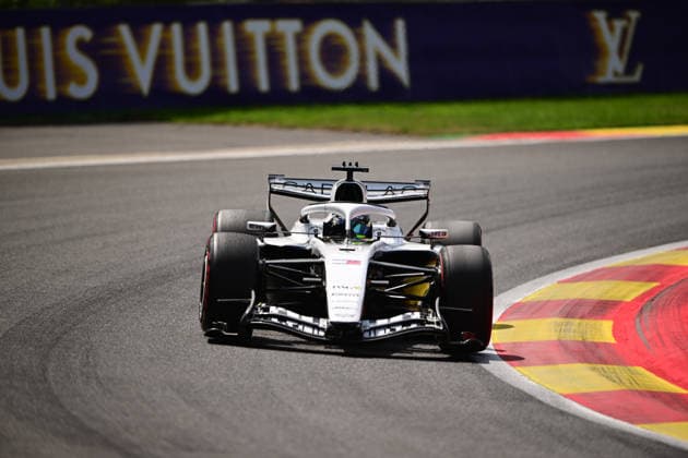 F1 Grand Prix of Belgium - Qualifying Sergio Perez of the Cadillac F1 Team drives during qualifying for the Belgian Grand Prix at the Spa-Francorchamps Circuit in Stavelot, Belgium. Stavelot Wallonia Belgium  Copyright: xAndreaxDiodatox originalFilename:diodato-belgiang260718_npdSi.jpg